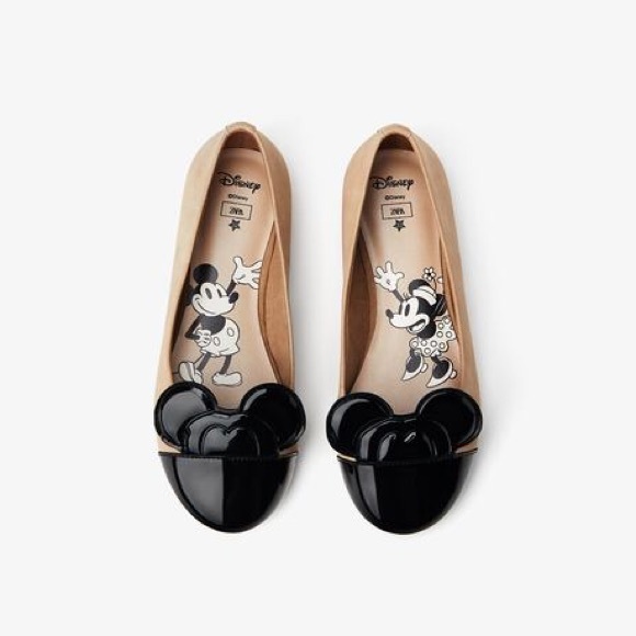 Zara kids Minnie Mouse ballet flats Disney NWT - Main Image